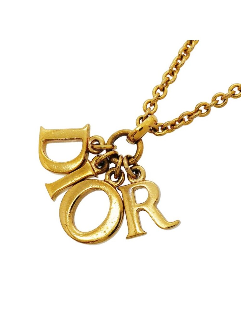 Dior Necklace Logo Gold Plated